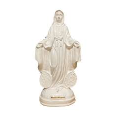 Virgen de la Medalla Milagrosa 30 cm - Blanco puro