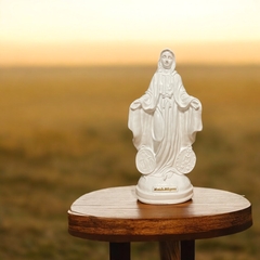 Virgen de la Medalla Milagrosa 30 cm - Blanco puro - comprar online