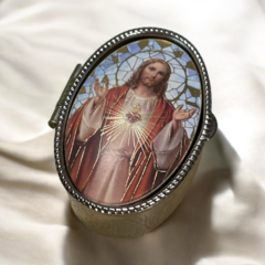 Caja porta decenario Sagrado Corazón de Jesús