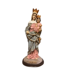 Nuestra Señora del Rosario de San Nicolás 40 cm - Policromía