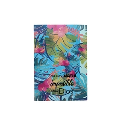 Cuaderno A5 con lomo tapa flexible "Nada hay imposible para Dios" - comprar online