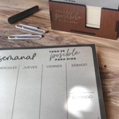 Planner semanal “Todo es posible para Dios”