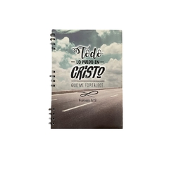 Cuaderno A4 "Todo lo puedo en Cristo que me fortalece” - comprar online