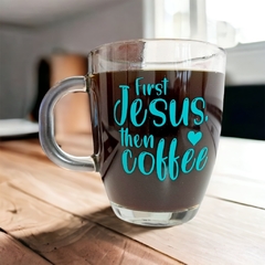 Taza mug “First Jesus, then coffee”