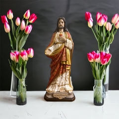 Sagrado Corazón de Jesús 40 cm - Policromía en internet