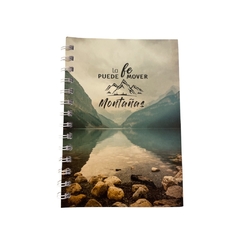 Cuaderno A5 "La fe puede mover montañas" - comprar online