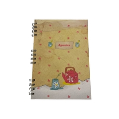 Cuaderno Mediano tapa dura anillado - "Apuntes" - comprar online