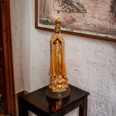 Virgen de Fátima 40 cm Símil bronce en internet