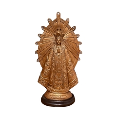 Virgen de Luján 40 cm - Símil bronce con gemas