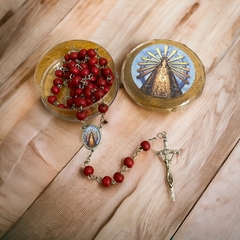 Rosario perfumado con cajita - Virgen de Luján