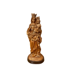 Nuestra Señora del Rosario de San Nicolás 30 cm - Símil bronce