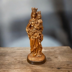 Nuestra Señora del Rosario de San Nicolás 30 cm - Símil bronce - comprar online