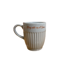 Taza cerámica - Gris "Alégrate en el Señor" - comprar online