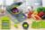 Fatiador de Vegetais Multifuncional Com Dispenser coletor, Cortador, Triturador, Ralador de Cenoura - loja online