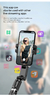 Estabilizador Gimbal Tripé para iPhone, Rotação 360, Selfie Stick, Modo Tiro,