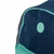 Mochila Enjoy Azul Marinho e Verde Água - Com Bolso Interno e Externo com Aba - comprar online