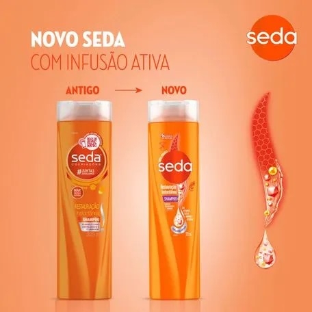Shampoo SEDA Joias Da Natureza Argan Reconstrucao 325ml - Cabelos