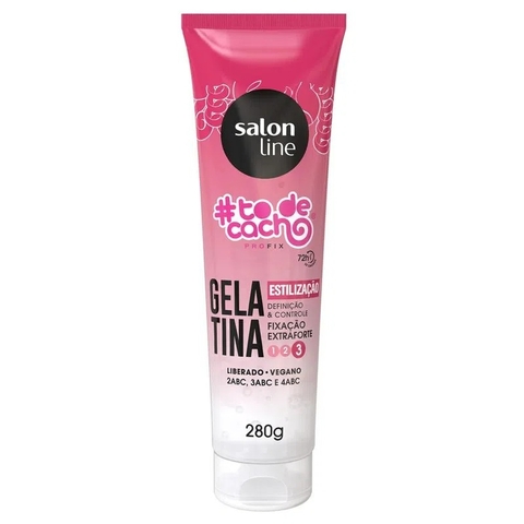 Gelatina Salon Line Fixação Extra Forte #todecacho Estilização 280g