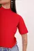 T-Shirt Gola Alta - Vermelho Mandarim na internet