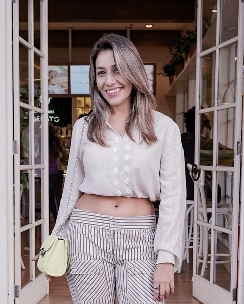 Regata Cropped - P - BAD CAT - Boutique Desapego Delas