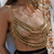 beaded top gold | encomenda