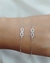 Pulsera Infinito cubics fina