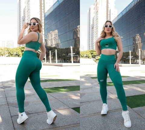 CONJUNTO, TOP E LEGGING JULIETE, FITNESS