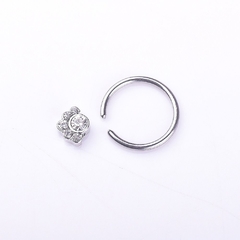 Piercing aro broche pedrería - comprar en línea