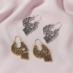 Pendientes calavera filigrana - comprar en línea