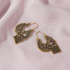 Imagen de Pendientes calavera filigrana