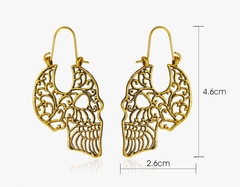 Pendientes calavera filigrana