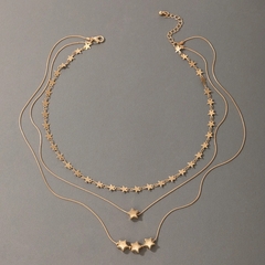 Collar dorado de estrellas - comprar en línea