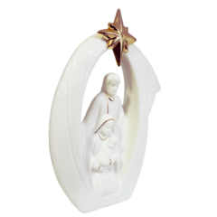 Sagrada Família de Porcelana 23cm, com detalhes em Ouro.( 8449 ) - comprar online