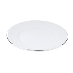 Prato Sobremesa 19cm Porcelana Schmidt Filetado Prata Pomerode . - comprar online