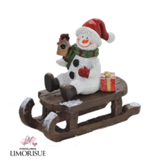 Enfeite Boneco de Neve Trenó 10cm - comprar online