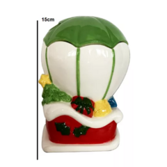 Pote De Natal Bomboniere Balao 15cm Cerâmica - comprar online