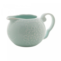 Conjunto 3 Peças de Porcelana de Chá Butterfly Azul Tiffany - Bon Gourmet. - Limorisue Porcelanas