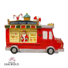 Cenário Natalino candy truck com movimento e led 25cm - comprar online