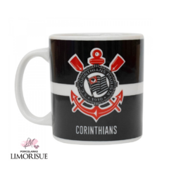 Caneca Porcelana 320m Todo Poderoso Timão - Corinthians.Produto licenciado por Mileno Comercial Ltda.