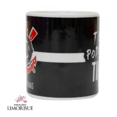 Caneca Porcelana 320m Todo Poderoso Timão - Corinthians.Produto licenciado por Mileno Comercial Ltda. - Limorisue Porcelanas