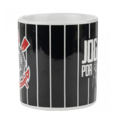 Caneca Porcelana 320ml Jogai por Nós - Corinthians.Produto licenciado por Mileno Comercial Ltda. - Limorisue Porcelanas