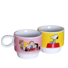 Conjunto 2 Xícaras com Suporte Snoopy - comprar online