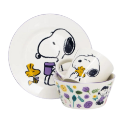 Kit Alimentação 3 Peças Snoopy- breakfast set - comprar online