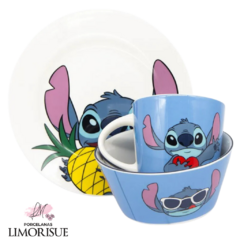 Kit Alimentação 3 Peças Stitch – breakfast set -Disney - comprar online