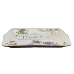 Placa de Porcelana para Toilet Masculino/Feminino Personalizada com Filete de Ouro 28cm. na internet