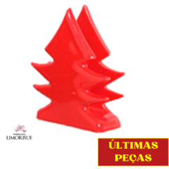 Porta Guardanapo Toys Christmas de Cerâmica Natal Vermelho 14cm Scalla.