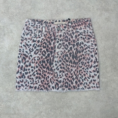 POLLERA JEAN ANIMAL PRINT