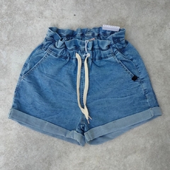 Short de Jean Elastizado Cintura Elastica Ruedo Doblado - comprar online