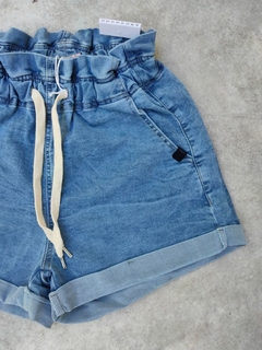 Short de Jean Elastizado Cintura Elastica Ruedo Doblado - tienda online