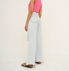 Jean Wide Leg Rigido con Roturas - Sunshine Store Olivos